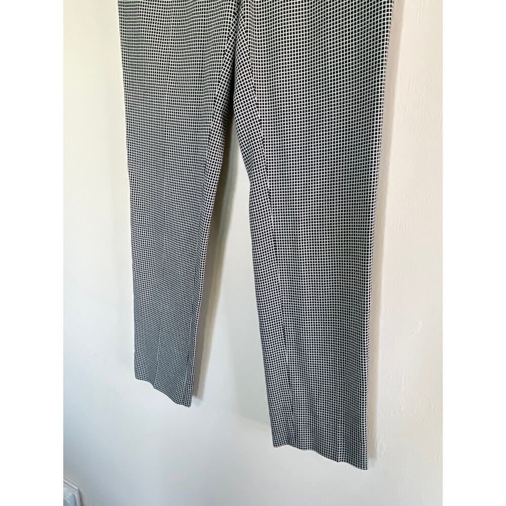 CATHERINE MALANDRINO black white checkered slim straight trouser pantsz - Picture 6 of 6